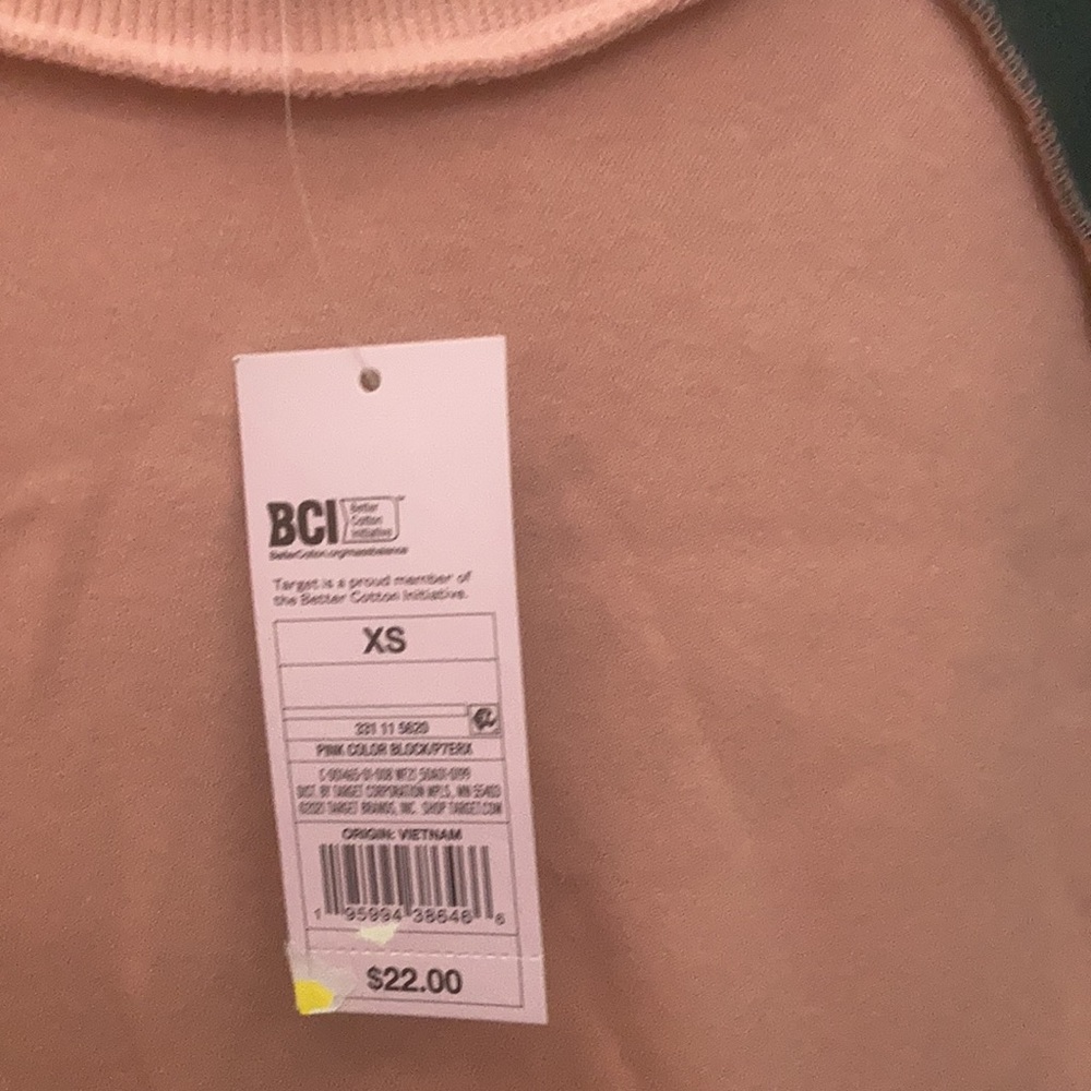 FINAL MARKDOWN Wild fable color blocked sweatshirt xs Nwt - Picture 3 of 4